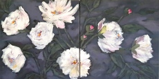 Peonies on Black II