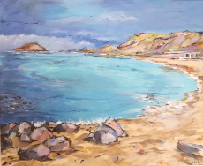 03-Bucht-von-Criccieth-Acryl-auf-Leinwand-90-x-110-cm