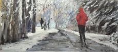 Jogger im Schnee