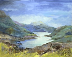 Regina Lord: Highlands, Acryl auf Leinwand, 80 x 100 cm