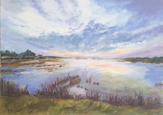 Regina Lord: Matla Mamba, Acryl auf Leinwand, 50 x 70 cm