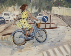 Das blaue Fahrrad